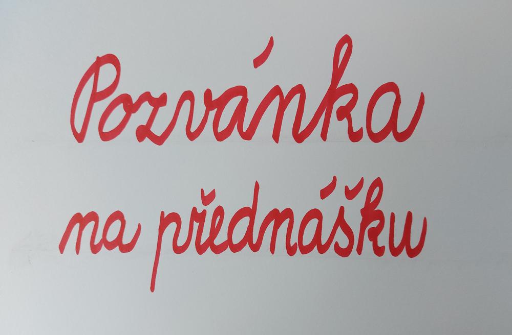 Pozvánka na přednášku.small