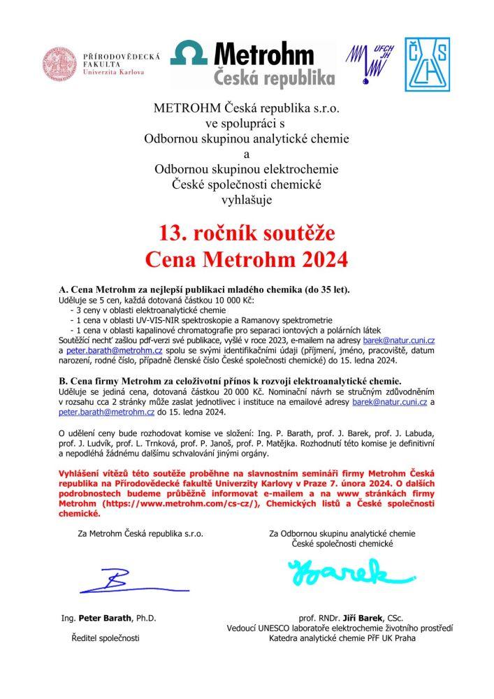 Cena Metrohm 2024_VV JB